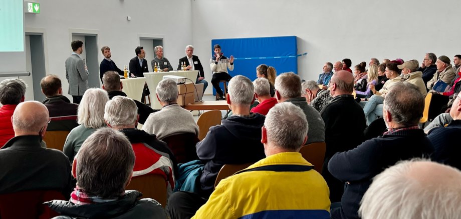 Podiumsdiskussion Infoveranstaltung Windkraft