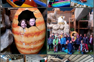Collage Besuch Dinopark